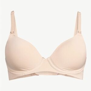 Joyspun NEW Beige T-Shirt Maternity Nursing Bra Wirefree Flexible Cup Size 38DD